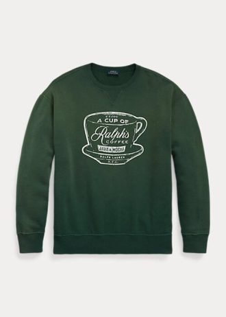 Green Women’s Ralph Lauren Ralph’s Coffee Crewneck Sweatshirts Green Women’s Ralph Lauren Ralph’s Coffee Crewneck Sweatshirts