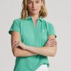 Green Women’s Ralph Lauren Tailored Fit Piqué Polo Shirts Green Women’s Ralph Lauren Tailored Fit Piqué Polo Shirts