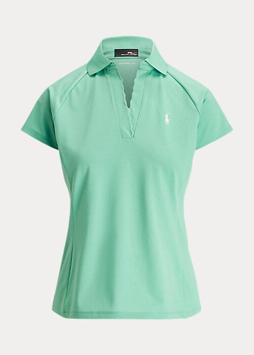 Green Women’s Ralph Lauren Tailored Fit Piqué Polo Shirts Green Women’s Ralph Lauren Tailored Fit Piqué Polo Shirts