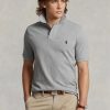 Grey Men’s Ralph Lauren Custom Slim Fit Mesh Polo Shirts Grey Men’s Ralph Lauren Custom Slim Fit Mesh Polo Shirts