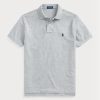 Grey Men’s Ralph Lauren Custom Slim Fit Mesh Polo Shirts Grey Men’s Ralph Lauren Custom Slim Fit Mesh Polo Shirts