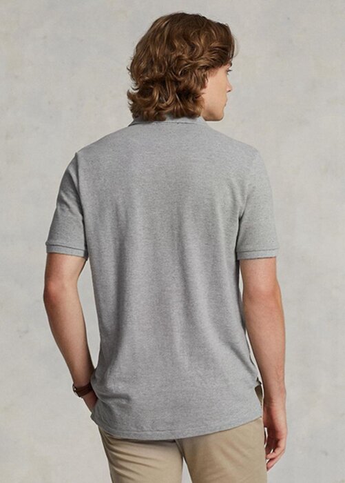 Grey Men’s Ralph Lauren Custom Slim Fit Mesh Polo Shirts Grey Men’s Ralph Lauren Custom Slim Fit Mesh Polo Shirts