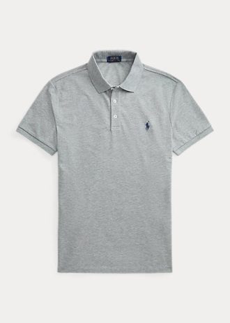 Grey Men’s Ralph Lauren Custom Slim Fit Stretch Mesh Polo Shirts Grey Men’s Ralph Lauren Custom Slim Fit Stretch Mesh Polo Shirts