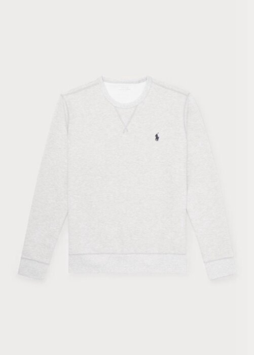 Grey Men’s Ralph Lauren Double-knit Pullover Sweatshirt Grey Men’s Ralph Lauren Double-knit Pullover Sweatshirt