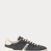 Grey Men’s Ralph Lauren Heritage Court II Flannel Sneakers Grey Men’s Ralph Lauren Heritage Court II Flannel Sneakers