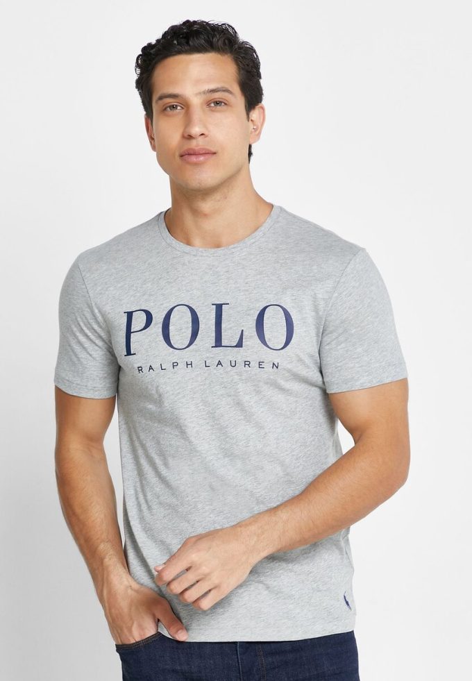 Grey Men’s Ralph Lauren Logo Crew Neck T Shirts Grey Men’s Ralph Lauren Logo Crew Neck T Shirts
