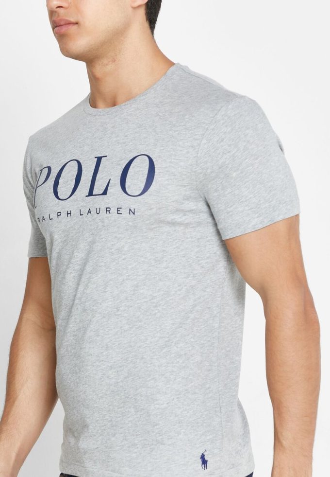 Grey Men’s Ralph Lauren Logo Crew Neck T Shirts Grey Men’s Ralph Lauren Logo Crew Neck T Shirts