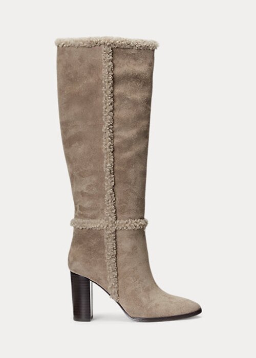 Grey Women’s Ralph Lauren Aubri Suede Boots Grey Women’s Ralph Lauren Aubri Suede Boots