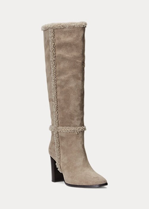 Grey Women’s Ralph Lauren Aubri Suede Boots Grey Women’s Ralph Lauren Aubri Suede Boots