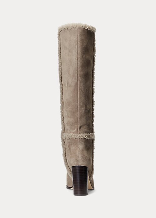 Grey Women’s Ralph Lauren Aubri Suede Boots Grey Women’s Ralph Lauren Aubri Suede Boots