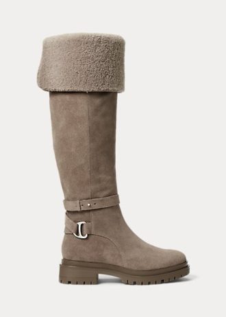 Grey Women’s Ralph Lauren Cristine Suede Boots Grey Women’s Ralph Lauren Cristine Suede Boots