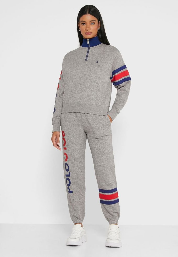 Grey Women’s Ralph Lauren Logo Joggers Sweatpants Grey Women’s Ralph Lauren Logo Joggers Sweatpants