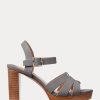 Grey Women’s Ralph Lauren Soffia Nappa Leather Sandals Grey Women’s Ralph Lauren Soffia Nappa Leather Sandals