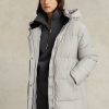Grey Women’s Ralph Lauren Water-Resistant Down Hooded Coats Grey Women’s Ralph Lauren Water-Resistant Down Hooded Coats