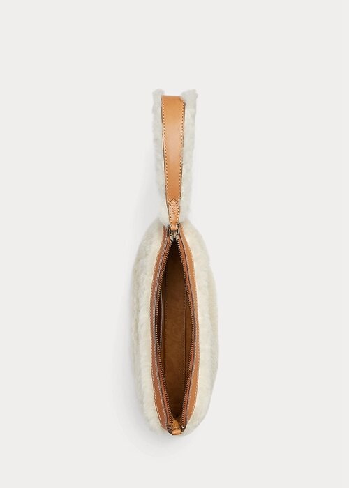 Honey/Cream Women’s Ralph Lauren Shearling Envelope Handbag Honey/Cream Women’s Ralph Lauren Shearling Envelope Handbag