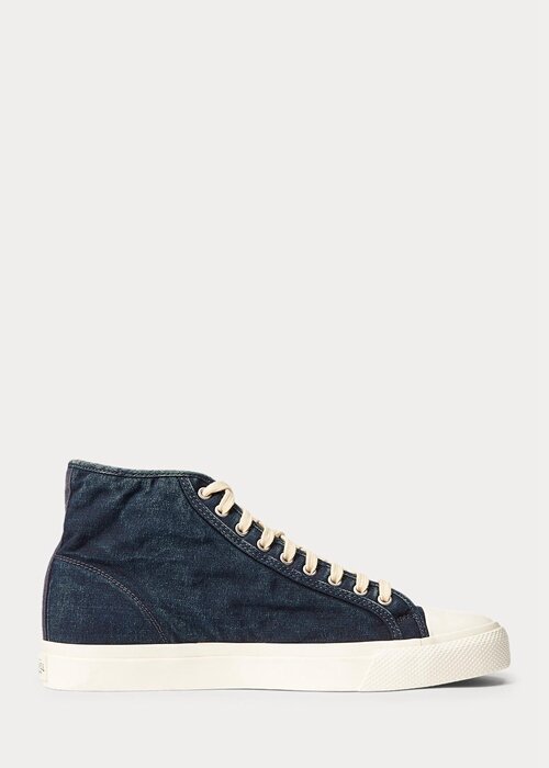 Indigo Men’s Ralph Lauren Mayport Indigo Canvas Sneakers Indigo Men’s Ralph Lauren Mayport Indigo Canvas Sneakers