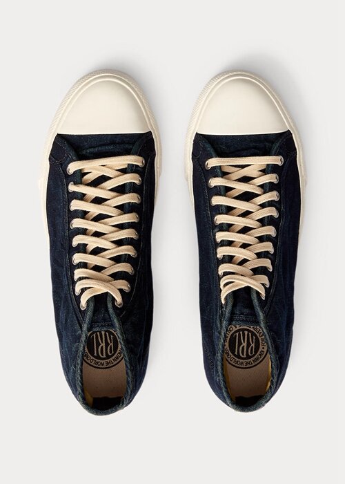 Indigo Men’s Ralph Lauren Mayport Indigo Canvas Sneakers Indigo Men’s Ralph Lauren Mayport Indigo Canvas Sneakers