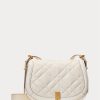 Ivory Women’s Ralph Lauren Polo ID Quilted Leather Saddle Bags Ivory Women’s Ralph Lauren Polo ID Quilted Leather Saddle Bags