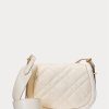 Ivory Women’s Ralph Lauren Polo ID Quilted Leather Saddle Bags Ivory Women’s Ralph Lauren Polo ID Quilted Leather Saddle Bags