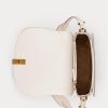Ivory Women’s Ralph Lauren Polo ID Quilted Leather Saddle Bags Ivory Women’s Ralph Lauren Polo ID Quilted Leather Saddle Bags