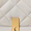 Ivory Women’s Ralph Lauren Polo ID Quilted Leather Saddle Bags Ivory Women’s Ralph Lauren Polo ID Quilted Leather Saddle Bags