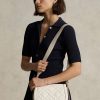 Ivory Women’s Ralph Lauren Polo ID Quilted Leather Saddle Bags Ivory Women’s Ralph Lauren Polo ID Quilted Leather Saddle Bags
