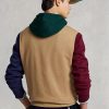 Khaki Men’s Ralph Lauren Polo Bear Colour-blocked Fleece Hoodie Khaki Men’s Ralph Lauren Polo Bear Colour-blocked Fleece Hoodie