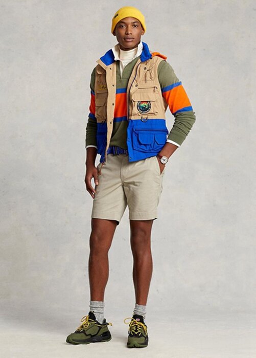 Khaki Men’s Ralph Lauren Stretch Straight Fit Chino Shorts Khaki Men’s Ralph Lauren Stretch Straight Fit Chino Shorts