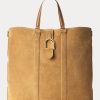Khaki Men’s Ralph Lauren Welington Calf-Suede Tote Bags Khaki Men’s Ralph Lauren Welington Calf-Suede Tote Bags