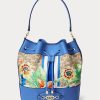 Khaki/New England Blue Women’s Ralph Lauren Monogram Large Andie Handbag Khaki/New England Blue Women’s Ralph Lauren Monogram Large Andie Handbag