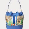 Khaki/New England Blue Women’s Ralph Lauren Monogram Large Andie Handbag Khaki/New England Blue Women’s Ralph Lauren Monogram Large Andie Handbag