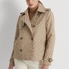 Khaki Women’s Ralph Lauren Double-Breasted Monogram Jacquard Coats Khaki Women’s Ralph Lauren Double-Breasted Monogram Jacquard Coats