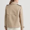 Khaki Women’s Ralph Lauren Double-Breasted Monogram Jacquard Coats Khaki Women’s Ralph Lauren Double-Breasted Monogram Jacquard Coats