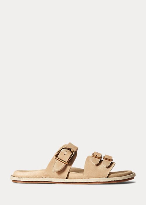 Grey Women’s Ralph Lauren Ezra Calfskin Suede Sandals Grey Women’s Ralph Lauren Ezra Calfskin Suede Sandals