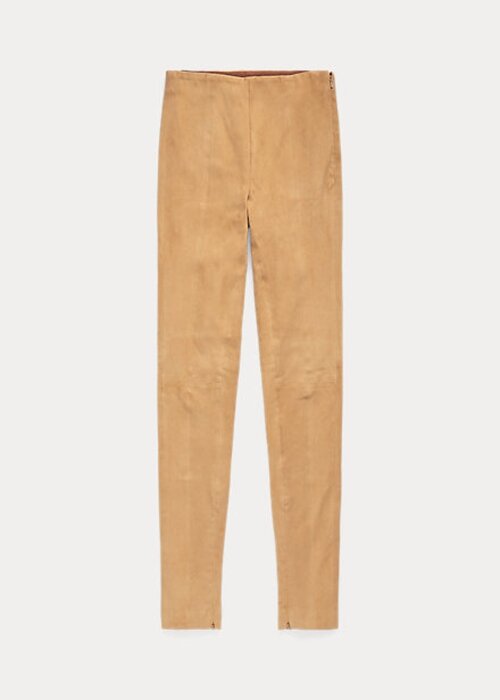 Khaki Women’s Ralph Lauren Lambskin Suede Leggings Khaki Women’s Ralph Lauren Lambskin Suede Leggings