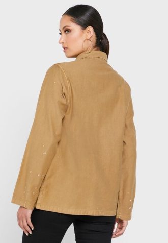 Khaki Women’s Ralph Lauren Pocket Detail Button Down Shirts