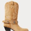 Khaki Women’s Ralph Lauren Studded Calf-Suede Western Boots Khaki Women’s Ralph Lauren Studded Calf-Suede Western Boots