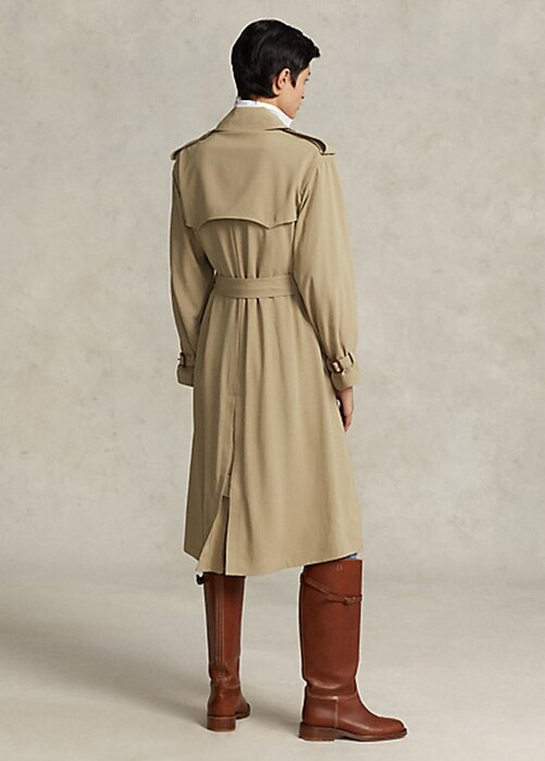 Khaki Women’s Ralph Lauren Twill Coats Khaki Women’s Ralph Lauren Twill Coats