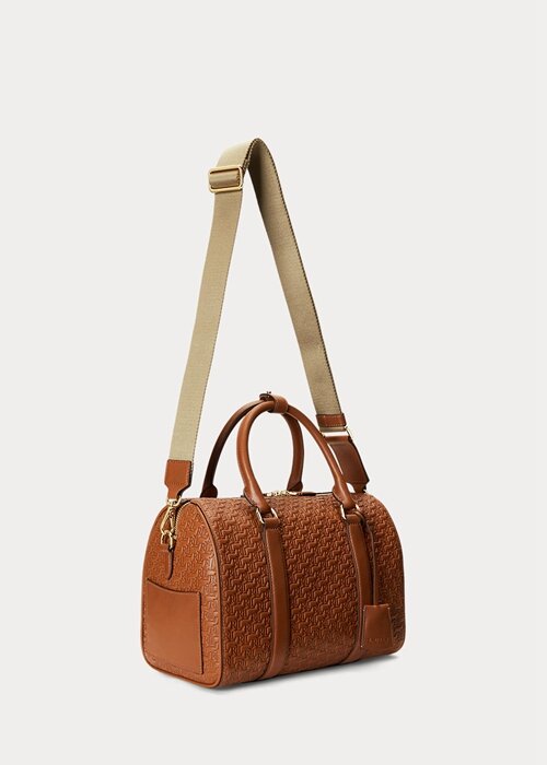 Lauren Tan/Buff Women’s Ralph Lauren Debossed Leather Medium Kaden Satchel Bags Lauren Tan/Buff Women’s Ralph Lauren Debossed Leather Medium Kaden Satchel Bags