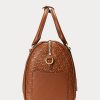 Lauren Tan/Buff Women’s Ralph Lauren Debossed Leather Medium Kaden Satchel Bags Lauren Tan/Buff Women’s Ralph Lauren Debossed Leather Medium Kaden Satchel Bags
