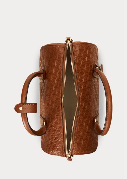 Lauren Tan/Buff Women’s Ralph Lauren Debossed Leather Medium Kaden Satchel Bags Lauren Tan/Buff Women’s Ralph Lauren Debossed Leather Medium Kaden Satchel Bags