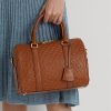 Lauren Tan/Buff Women’s Ralph Lauren Debossed Leather Medium Kaden Satchel Bags Lauren Tan/Buff Women’s Ralph Lauren Debossed Leather Medium Kaden Satchel Bags