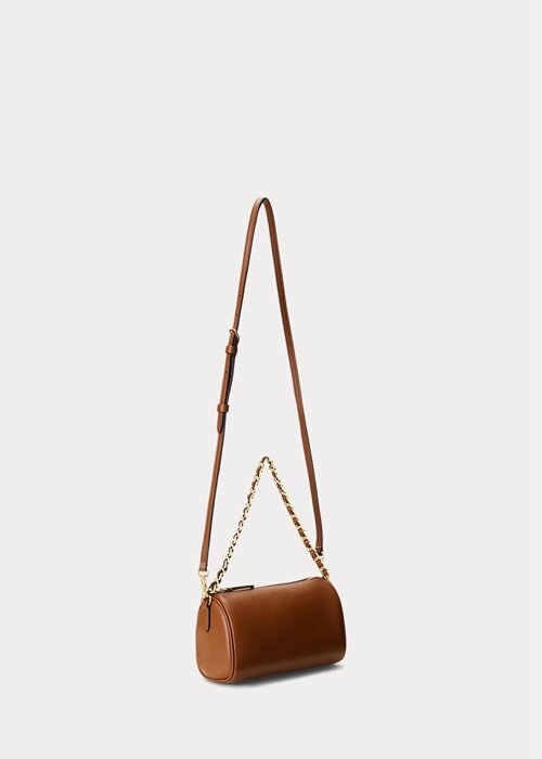 Lauren Tan Women’s Ralph Lauren Nappa Leather Small Emelia Shoulder Bags Lauren Tan Women’s Ralph Lauren Nappa Leather Small Emelia Shoulder Bags