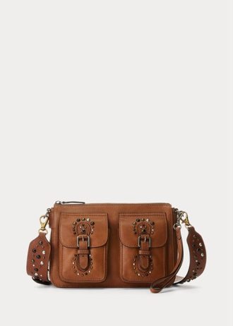 Lauren Tan Women’s Ralph Lauren Studded Leather Medium Noa Crossbody Bags
