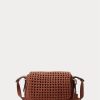 Lauren Tan Women’s Ralph Lauren Woven Leather Small Maddy Shoulder Bags Lauren Tan Women’s Ralph Lauren Woven Leather Small Maddy Shoulder Bags
