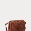 Lauren Tan Women’s Ralph Lauren Woven Leather Small Maddy Shoulder Bags Lauren Tan Women’s Ralph Lauren Woven Leather Small Maddy Shoulder Bags