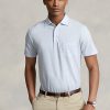Light Blue Men’s Ralph Lauren Custom Slim Fit Cotton-Linen Polo Shirts Light Blue Men’s Ralph Lauren Custom Slim Fit Cotton-Linen Polo Shirts