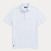 Light Blue Men’s Ralph Lauren Custom Slim Fit Cotton-Linen Polo Shirts Light Blue Men’s Ralph Lauren Custom Slim Fit Cotton-Linen Polo Shirts