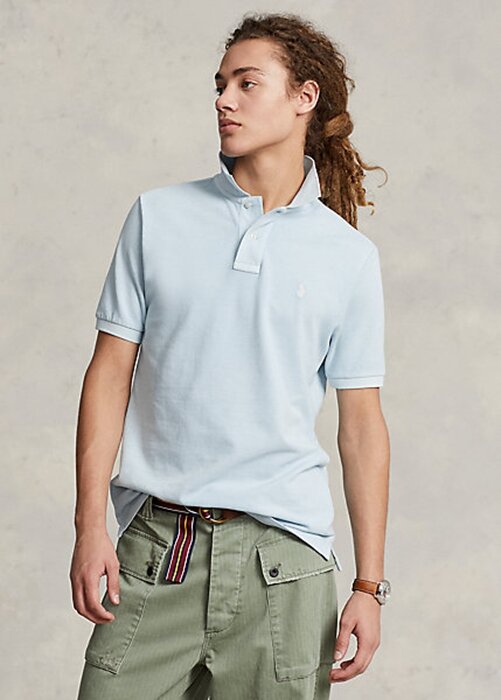 Light Blue Men’s Ralph Lauren RL Origin Polo Shirts Light Blue Men’s Ralph Lauren RL Origin Polo Shirts