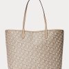 Light Camel Women’s Ralph Lauren Coated Canvas Medium Collins Tote Bags Light Camel Women’s Ralph Lauren Coated Canvas Medium Collins Tote Bags